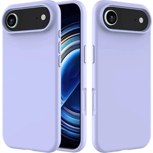 Apple iPhone 17 Air Uyumlu Silikon Kılıf - Kamera Korumalı Esnek Pastel Renk Kapak - Lila