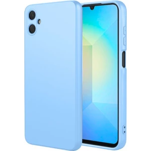 Samsung Galaxy A07 Uyumlu Silikon Kılıf - Kamera Korumalı Esnek Pastel Renk Kapak - Mavi