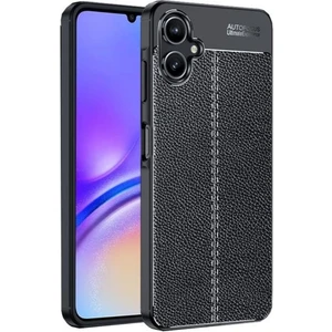 Samsung Galaxy A07 Uyumlu Silikon Kılıf Deri Desenli Darbe Emici Autofocus Tam Koruma Kapak