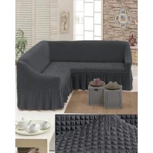 Bürümcük Köşe Koltuk, Kanepe Örtüsü, Koltuk Kılıfı, Lastikli, Etekli, L Köşe 1 Adet