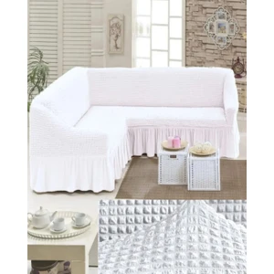 Bürümcük Köşe Koltuk, Kanepe Örtüsü, Koltuk Kılıfı, Lastikli, Etekli, L Köşe 1 Adet