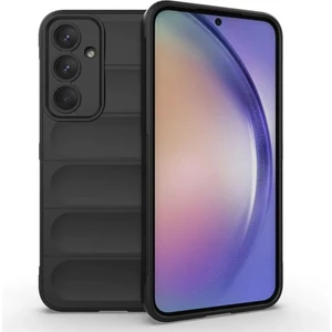 Samsung Galaxy A35 Uyumlu Silikon Kılıf - Kamera Korumalı Esnek Yeni Nesil Airbag Kapak - Siyah