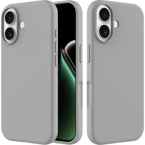 Apple iPhone 17 Uyumlu Silikon Kılıf - Pastel Renk Tonu Esnek Tam Koruma Kapak - Gri
