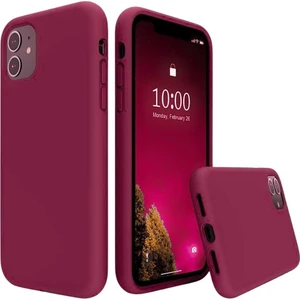 Apple iPhone 11 Uyumlu Silikon Kılıf - Kamera Korumalı Esnek Pastel Renk Kapak - Bordo