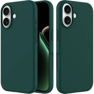 Apple iPhone 17 Uyumlu Silikon Kılıf - Kamera Korumalı Esnek Pastel Renk Kapak - Yeşil