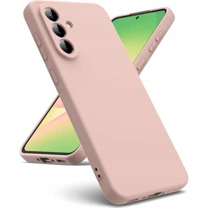 Samsung Galaxy A17 Uyumlu Silikon Kılıf - Kamera Korumalı Esnek Pastel Renk Kapak - Pudra Pembe
