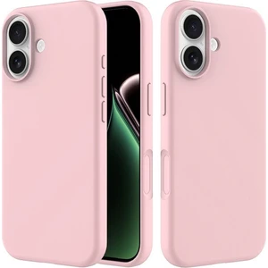 Apple iPhone 17 Uyumlu Silikon Kılıf - Pastel Renk Tonu Esnek Tam Koruma Kapak - Pudra Pembe