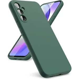 Samsung Galaxy S25 Fe Uyumlu Silikon Kılıf - Kamera Korumalı Esnek Pastel Renk Kapak - Yeşil