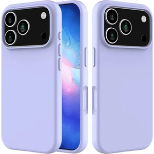 Apple iPhone 17 Pro Uyumlu Silikon Kılıf - Pastel Renk Tonu Esnek Tam Koruma Kapak - Lila