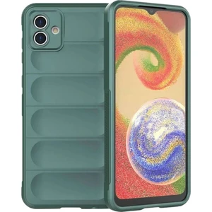 Samsung Galaxy A04 Uyumlu Silikon Kılıf - Kamera Korumalı Esnek Yeni Nesil Airbag Kapak - Yeşil