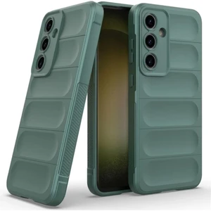 Samsung Galaxy S24 Fe Uyumlu Silikon Kılıf - Kamera Korumalı Esnek Yeni Nesil Airbag Kapak - Yeşil