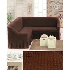 Bürümcük Köşe Koltuk, Kanepe Örtüsü, Koltuk Kılıfı, Lastikli, Etekli, L Köşe 1 Adet