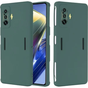 Poco F4 Gt Uyumlu Silikon Kılıf - Kamera Korumalı Esnek Pastel Renk Kapak - Yeşil