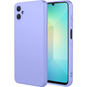 Samsung Galaxy A07 Uyumlu Silikon Kılıf - Kamera Korumalı Esnek Pastel Renk Kapak - Lila