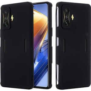 Poco F4 Gt Uyumlu Silikon Kılıf - Kamera Korumalı Esnek Pastel Renk Kapak - Siyah