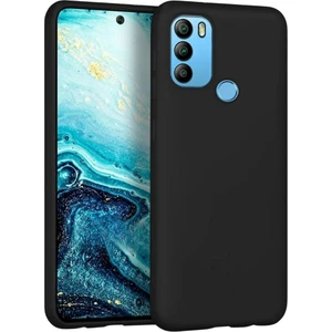 General Mobile Gm 21 Plus Uyumlu Silikon Kılıf - Esnek Tam Koruma Pastel Renk Kapak - Siyah