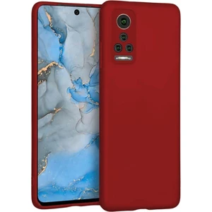 General Mobile Gm 22 Pro Uyumlu Silikon Kılıf - Kamera Korumalı Esnek Pastel Renk Kapak - Kırmızı