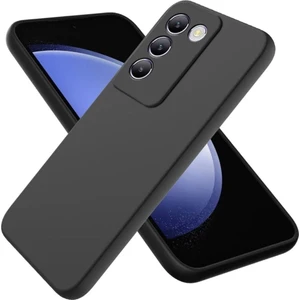 Vivo V30 Lite Uyumlu Silikon Kılıf - Kamera Korumalı Esnek Pastel Renk Kapak - Siyah