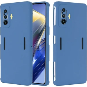 Redmi K50 Gaming Uyumlu Silikon Kılıf - Kamera Korumalı Esnek Pastel Renk Kapak - Lacivert