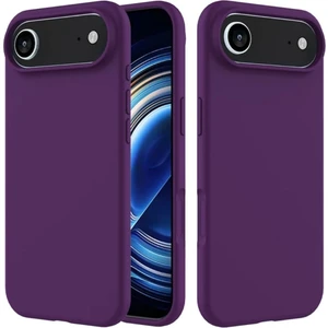 Apple iPhone 17 Air Uyumlu Silikon Kılıf - Pastel Renk Tonu Esnek Tam Koruma Kapak - Mor