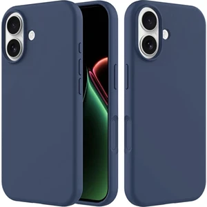 Apple iPhone 17 Uyumlu Silikon Kılıf - Kamera Korumalı Esnek Pastel Renk Kapak - Lacivert