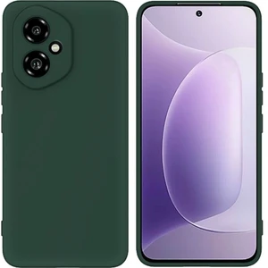 Honor 400 Uyumlu Silikon Kılıf - Kamera Korumalı Esnek Pastel Renk Kapak - Yeşil