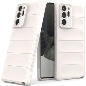 Samsung Galaxy Note 20 Ultra Uyumlu Silikon Kılıf - Kamera Korumalı Esnek Yeni Nesil Airbag Kapak - Beyaz