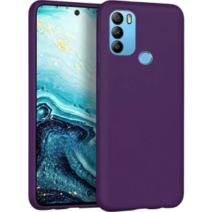 General Mobile Gm 21 Plus Uyumlu Silikon Kılıf - Esnek Tam Koruma Pastel Renk Kapak - Mor
