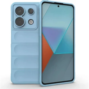 Poco X6 Uyumlu Silikon Kılıf - Kamera Korumalı Esnek Yeni Nesil Airbag Kapak - Mavi