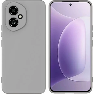 Honor 400 Uyumlu Silikon Kılıf - Kamera Korumalı Esnek Pastel Renk Kapak - Gri
