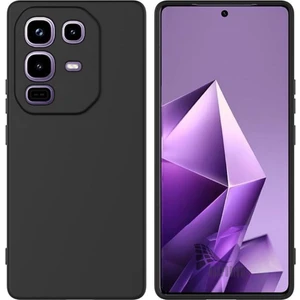 Infinix Note 50 Pro Uyumlu Silikon Kılıf - Kamera Korumalı Esnek Pastel Renk Kapak - Siyah