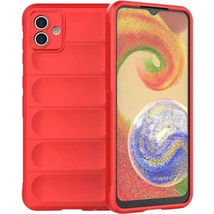 Samsung Galaxy A04 Uyumlu Silikon Kılıf - Kamera Korumalı Esnek Yeni Nesil Airbag Kapak - Kırmızı