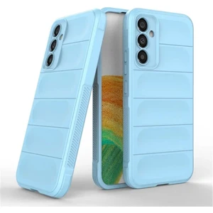 Samsung Galaxy A14 Uyumlu Silikon Kılıf - Kamera Korumalı Esnek Yeni Nesil Airbag Kapak - Mavi