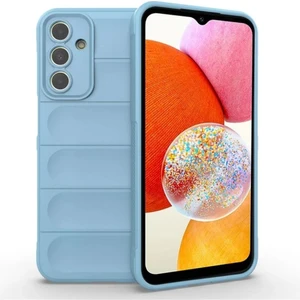 Samsung Galaxy A15 Uyumlu Silikon Kılıf - Kamera Korumalı Esnek Yeni Nesil Airbag Kapak - Mavi