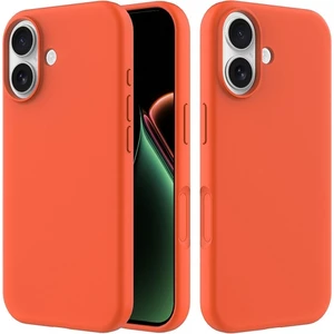 Apple iPhone 17 Uyumlu Silikon Kılıf - Pastel Renk Tonu Esnek Tam Koruma Kapak - Turuncu