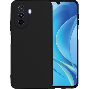 Huawei Nova Y70 Uyumlu Silikon Kılıf - Kamera Korumalı Esnek Pastel Renk Kapak - Siyah