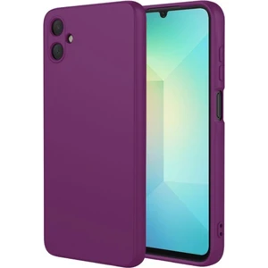 Samsung Galaxy A07 Uyumlu Silikon Kılıf - Kamera Korumalı Esnek Pastel Renk Kapak - Mor