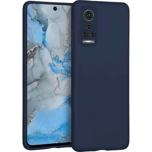 General Mobile Gm 22 Pro Uyumlu Silikon Kılıf - Kamera Korumalı Esnek Pastel Renk Kapak - Lacivert