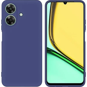 Realme Note 60 Uyumlu Silikon Kılıf - Kamera Korumalı Esnek Pastel Renk Kapak - Lacivert