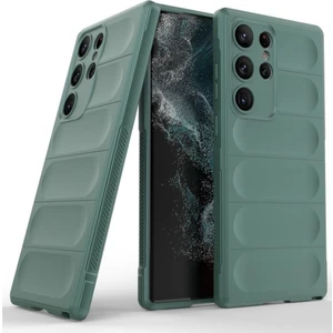 Samsung Galaxy S23 Ultra Uyumlu Silikon Kılıf - Kamera Korumalı Esnek Yeni Nesil Airbag Kapak - Yeşil