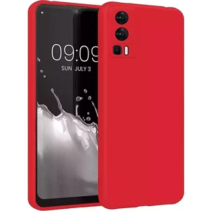 General Mobile Gm 23 Uyumlu Silikon Kılıf - Kamera Korumalı Esnek Pastel Renk Kapak - Kırmızı