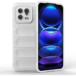 Xiaomi 13 Uyumlu Silikon Kılıf - Kamera Korumalı Esnek Yeni Nesil Airbag Kapak - Beyaz