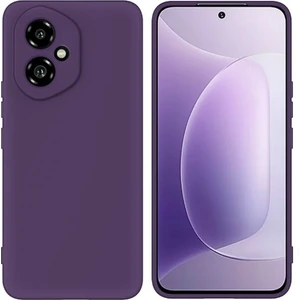 Honor 400 Uyumlu Silikon Kılıf - Kamera Korumalı Esnek Pastel Renk Kapak - Mor