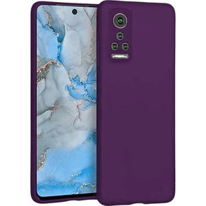 General Mobile Gm 22 Pro Uyumlu Silikon Kılıf - Kamera Korumalı Esnek Pastel Renk Kapak - Mor