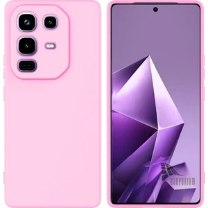 Infinix Note 50 Pro Uyumlu Silikon Kılıf - Kamera Korumalı Esnek Pastel Renk Kapak - Pembe
