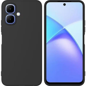 Infinix Smart 10 Uyumlu Silikon Kılıf - Kamera Korumalı Esnek Pastel Renk Kapak - Siyah