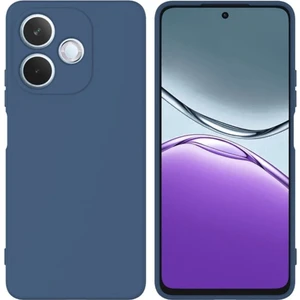 Oppo A5 Pro Uyumlu Silikon Kılıf - Kamera Korumalı Esnek Pastel Renk Kapak - Lacivert