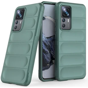 Xiaomi 12T Uyumlu Silikon Kılıf - Kamera Korumalı Esnek Yeni Nesil Airbag Kapak - Yeşil