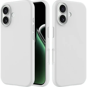 Apple iPhone 17 Uyumlu Silikon Kılıf - Pastel Renk Tonu Esnek Tam Koruma Kapak - Beyaz