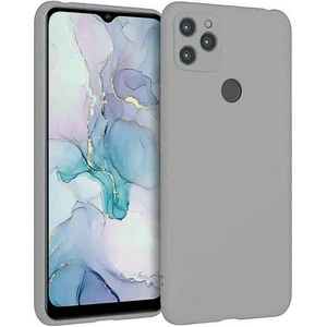 General Mobile Gm 22 Plus Uyumlu Silikon Kılıf - Kamera Korumalı Esnek Pastel Renk Kapak - Gri
